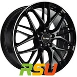 Avus Racing AF19 black polished lip 7.5x17 ET47 - LK5/112 ML66.6 Alufelge schwarz