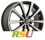 itWheels Alice gloss black polished 7.5x18 ET40 - LK5/100 ML57.1 Alufelge schwarz