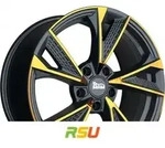 MAM RS6 matt black front copper 8.5x19 ET45 - LK5/108 ML72.6 Alufelge schwarz