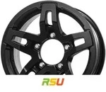 RC-Design RC33X satin-black matt-lackiert 5.5x15 ET5 - LK5/139.7 ML108.3 Alufelge