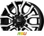 RC-Design RC35 schwarz front-poliert 7.5x17 ET55 - LK6/139.7 ML93.1 Alufelge schwarz