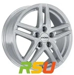 Ronal R65 silber 7x18 ET37 - LK4/100 ML68 Alufelge silber