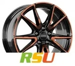 Ronal SL6 Vettore jetblack-copper matt 8.5x19 ET35 - LK5/112 ML76 Alufelge kupfer