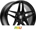 Sparco Record gloss black 7.5x17 ET35 - LK5/100 ML63.3 Alufelge schwarz
