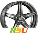 ArtForm AF-301 black painted 11.5x22 ET50 - LK5/112 ML66.5 Alufelge schwarz