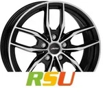 Autec Typ BV - Bavaris schwarz poliert 7.5x17 ET27 - LK5/112 ML66.6 Alufelge schwarz
