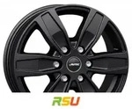 Autec Typ Q - Quantro 6-Loch schwarz matt 6.5x16 ET56 - LK6/139.7 ML92.4 Alufelge