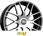 MAM GT1 black front polish 8.5x20 ET30 - LK5/112 ML66.6 Alufelge schwarz