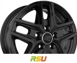MSW MSW 40 Van gloss black 6.5x16 ET65 - LK5/130 ML78.1 Alufelge schwarz