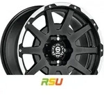 Sparco Dakar matt black lip polished + rivets 8.5x18 ET42 - LK5/120 ML65.06 Alufelge