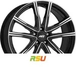 AEZ Montreal black/polished 8.5x20 ET40 - LK5/112 ML70.1 Alufelge schwarz