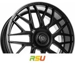 ArtForm AF-801 flat black rim polished 8.5x19 ET30 - LK5/112 ML66.5 Alufelge schwarz