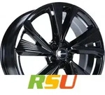GMP Evento black glossy 7.5x18 ET46 - LK5/100 ML57.1 Alufelge schwarz