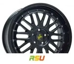 Keskin KT22 Retro matt black painted 8x18 ET30 - LK5/112 ML72.6 Alufelge schwarz