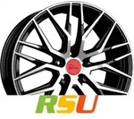 MAM RS4 black front polish 8x18 ET35 - LK5/120 ML72.6 Alufelge schwarz