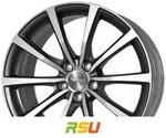 Brock B32 himalaya-grey front-poliert 7.5x18 ET41 - LK5/115 ML70.2 Alufelge grau