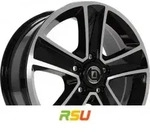 Arcasting Mammut nero machined 7x17 ET45 - LK5/114.3 ML66.1 Alufelge schwarz