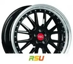 TEC Speedwheels GT EVO black-polished-lip 8.5x19 ET45 - LK5/114.3 ML72.5...