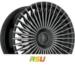 Keskin KT X1 Exclusive black secret diamond 9.5x21 ET50 - LK5/112 ML66.6...