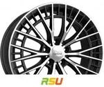 MAM GT2 black front polish 8.5x19 ET35 - LK5/114.3 ML72.6 Alufelge schwarz