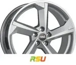 DBV Torino III hyper silber poliert 7.5x17 ET48 - LK5/112 ML70.1 Alufelge silber