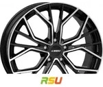 itWheels Tiara gloss black polished 8x18 ET40 - LK5/114.3 ML73.1 Alufelge...