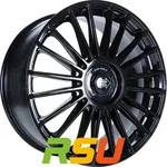 1000 Miglia MM1022 gloss black 8x18 ET45 - LK5/108 ML73.1 Alufelge schwarz