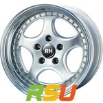 RH Alurad P Rad silber horn hochglanz poliert 8.5x18 ET33 - LK5/130 ML71.5 Alufelge
