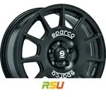 Sparco Terra matt black 8x18 ET45 - LK5/112 ML73.1 Alufelge schwarz