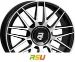 2DRV WH43 schwarz hochglanzpoliert 8.5x19 ET40 - LK5/112 ML66.6 Alufelge schwarz
