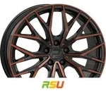 2DRV WH37 schwarz kupfer hochglanzpoliert 8.5x19 ET46 - LK5/114.3 ML72.6...