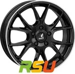 itWheels Kira gloss black polished lip 6.5x16 ET35 - LK5/114.3 ML74.1 Alufelge