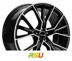Avus Racing AF18 black polished 8x18 ET48 - LK5/112 ML57.1 Alufelge schwarz