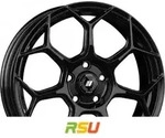 GMP Raceway nero corsa 7x17 ET40 - LK5/108 ML75 Alufelge schwarz