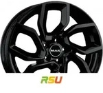 Mak Apollo gloss black 6x15 ET21 - LK4/108 ML65.1 Alufelge schwarz