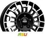 Mak Nomad black mirror 7x17 ET45 - LK5/118 ML71.1 Alufelge schwarz