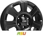 CMS C31 complete black gloss 6.5x16 ET62 - LK6/130 ML84.1 Alufelge schwarz