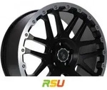 Etabeta Combat CV black matt lip + cap polished 8x18 ET45 - LK6/139.7 ML67.1...