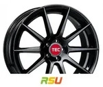 TEC Speedwheels GT7 black-glossy 9.5x19 ET40 - LK5/114.3 ML72.5 Alufelge schwarz