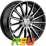 2DRV WH39 schwarz hochglanzpoliert 10.5x22 ET20 - LK5/112 ML66.6 Alufelge schwarz