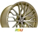 Etabeta Medusa gold matt full polished 9.5x21 ET45 - LK5/112 ML66.5 Alufelge...
