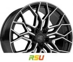 MSW MSW 51 gloss black full polished 9x21 ET50 - LK5/127 ML71.6 Alufelge schwarz