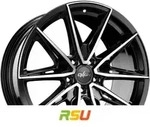 Oxigin 30 Oxheat black full polish 9.5x19 ET40 - LK5/112 ML66.6 Alufelge schwarz