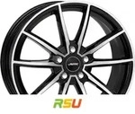 Autec Typ SK - Skara schwarz poliert 7.5x18 ET23 - LK5/112 ML66.6 Alufelge...