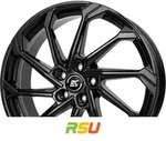 RC-Design RC36 schwarz lackiert 7x17 ET41 - LK5/100 ML56.1 Alufelge schwarz
