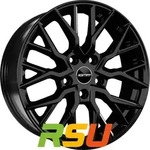 GMP Booster black glossy 7.5x17 ET55 - LK5/118 ML71.1 Alufelge schwarz