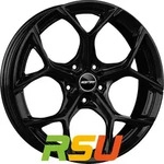GMP Ultrivity X black glossy 9.5x21 ET52 - LK5/130 ML66.5 Alufelge schwarz