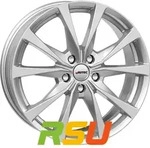 Autec Typ BX - Brixen brillantsilber 6.5x16 ET47 - LK5/112 ML66.6 Alufelge silber