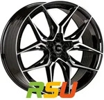 TEC Speedwheels GT9 schwarz-glanz-frontpoliert 9x21 ET42 - LK5/112 ML66.6 Alufelge