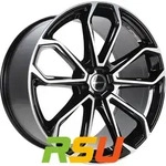GMP Furiosa black diamond 9x22 ET27 - LK5/130 ML66.5 Alufelge schwarz